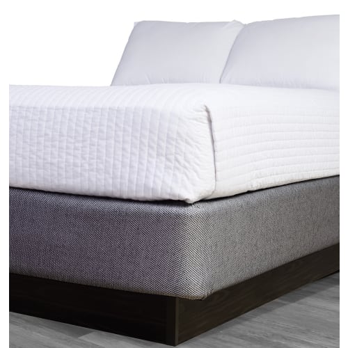 Envoltura de cama Oxford, 98% poliéster / 2% spandex, California King, se adapta a una profundidad de hasta 11" de profundidad, pizarra